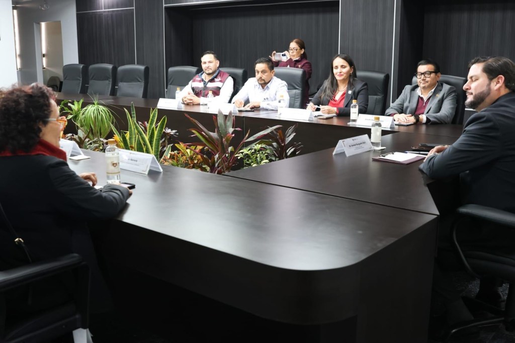 SE REÚNE ISMAEL BURGUEÑO CON RECTORA DE LA UNIVERSIDAD NACIONAL ROSARIO&nbsp;CASTELLANOS