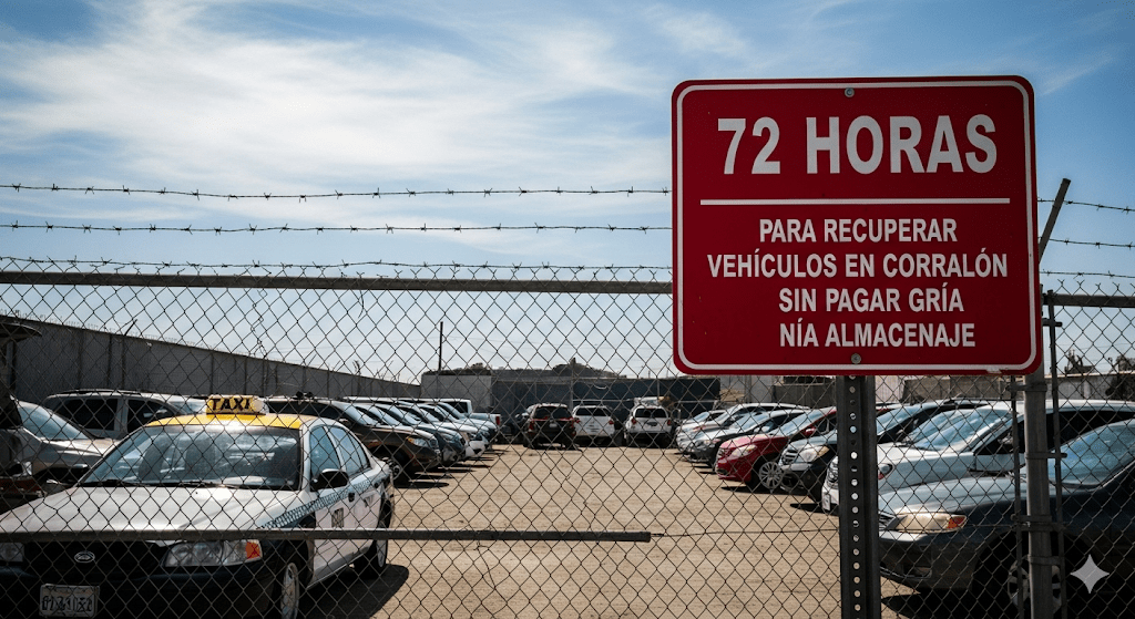 🚨 Autos robados en Tijuana: dueños tendrán 72 horas para recuperarlos sin pagar grúa ni&nbsp;corralón